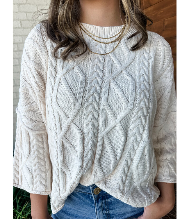 MORA CABLE SWEATER