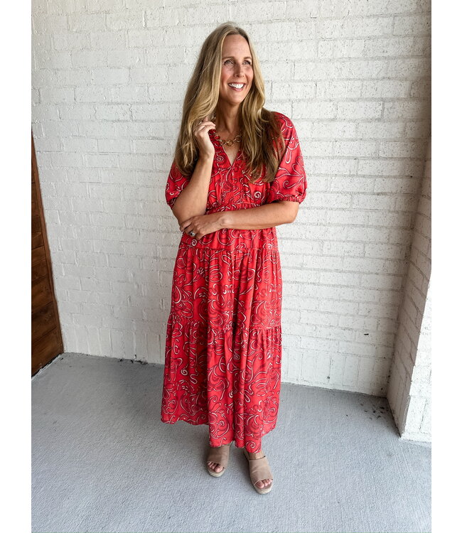 ABSTRACT LAGLAN DRESS