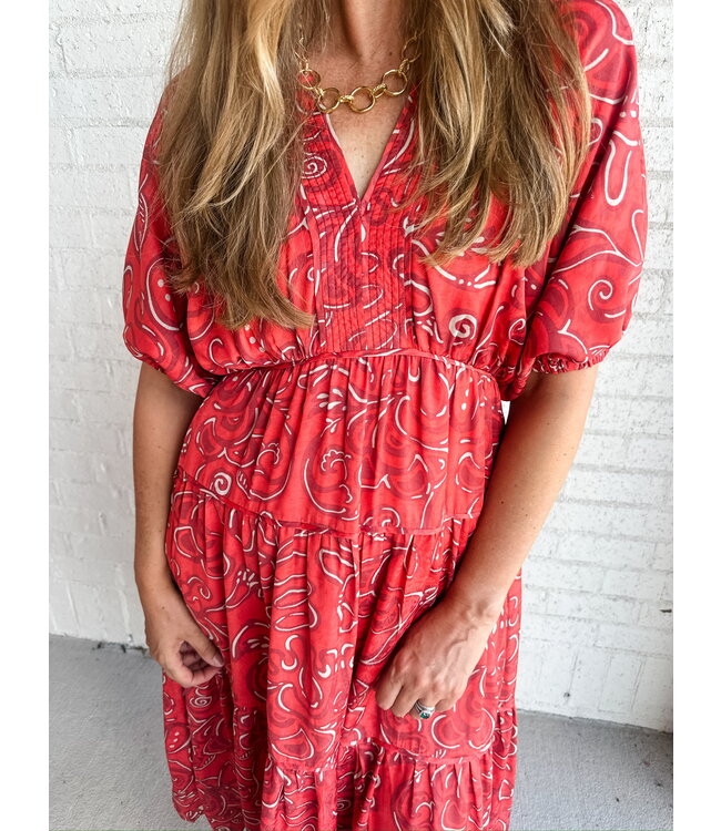 ABSTRACT LAGLAN DRESS