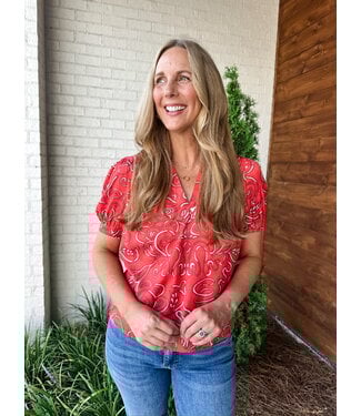 ABSTRACT LAGLAN BLOUSE