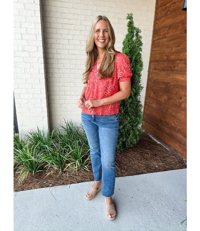 ABSTRACT LAGLAN BLOUSE