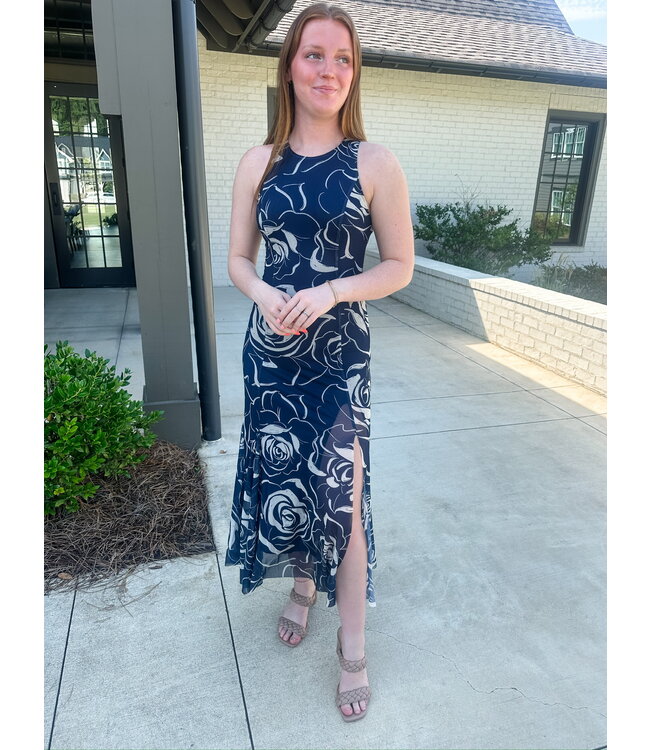 MARBLE MESH DRESS