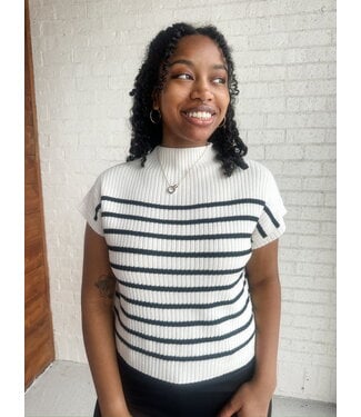 SANDY MOCK SWEATER