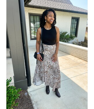 SOFIE LEOPARD SKIRT