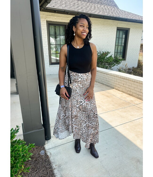 SOFIE LEOPARD SKIRT