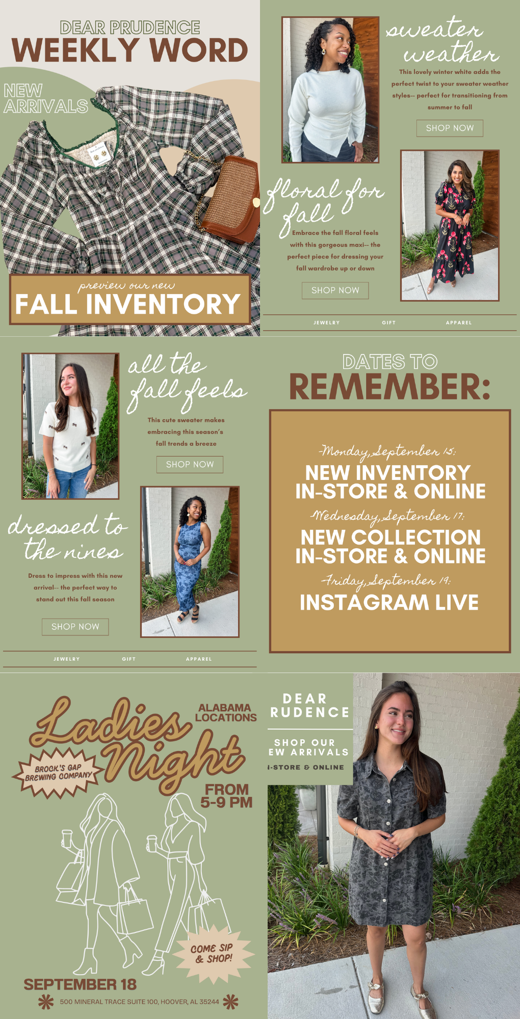 Weekly Word: FALL ARRIVALS