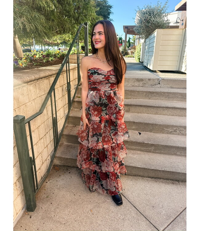 FLORA STRAPLESS DRESS