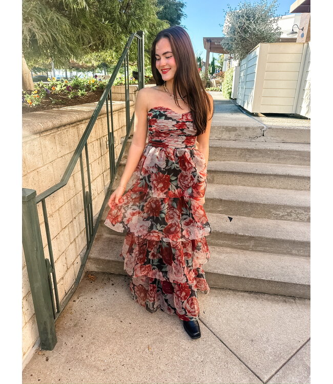 FLORA STRAPLESS DRESS