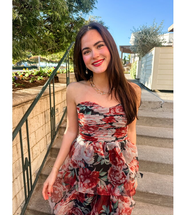 FLORA STRAPLESS DRESS