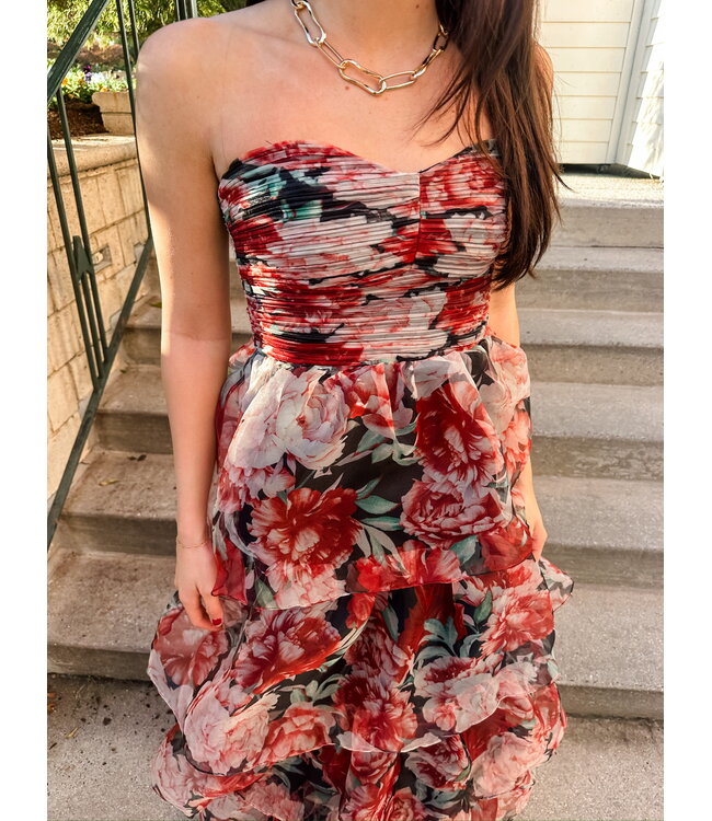 FLORA STRAPLESS DRESS