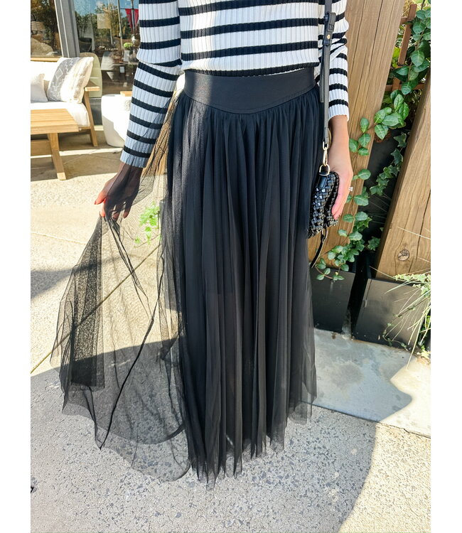 A LINE TULLE SKIRT