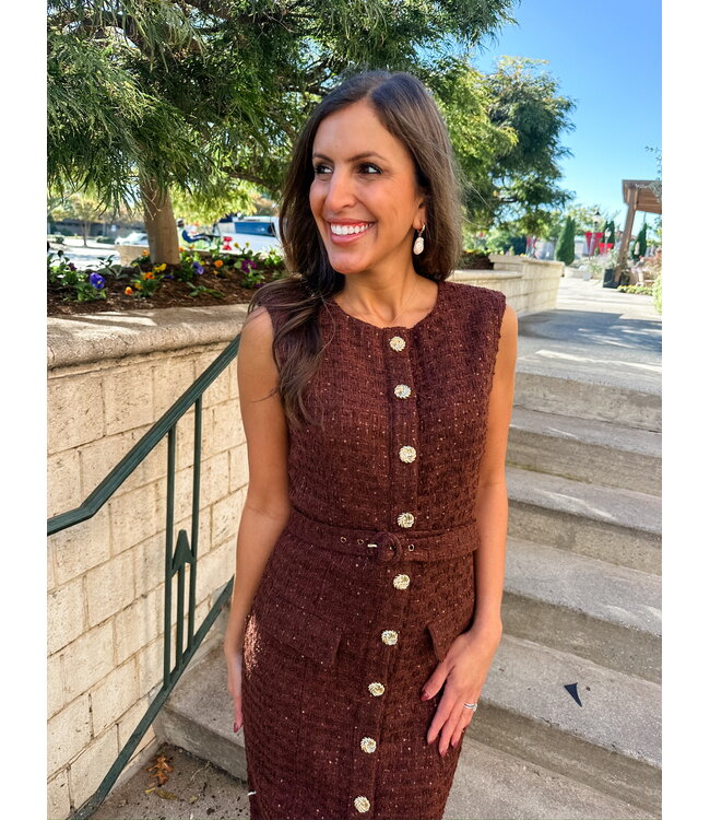 RONDA TWEED DRESS