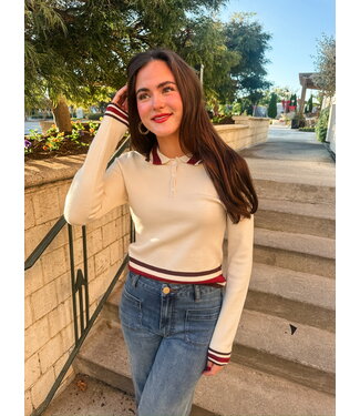 MEL POLO SWEATER