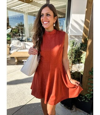 RILLA SUEDE DRESS