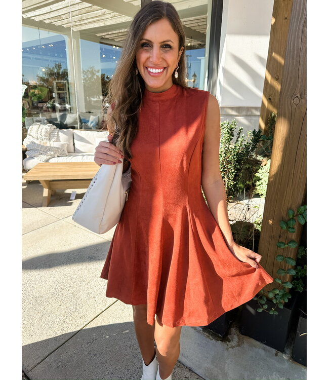 RILLA SUEDE DRESS