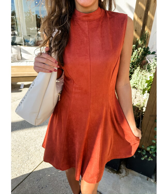 RILLA SUEDE DRESS