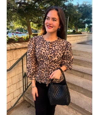 JULIE LEOPARD TOP