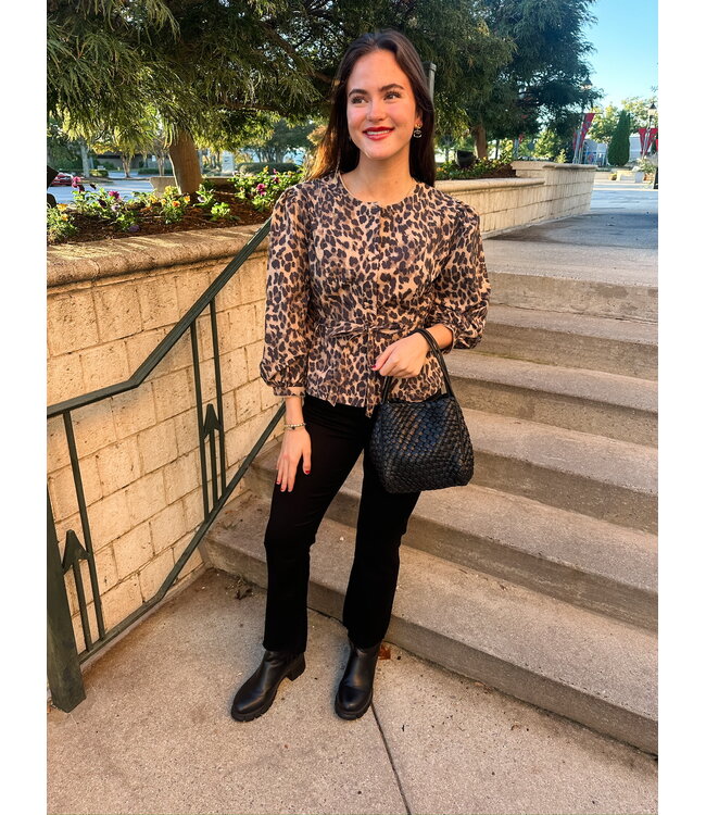JULIE LEOPARD TOP