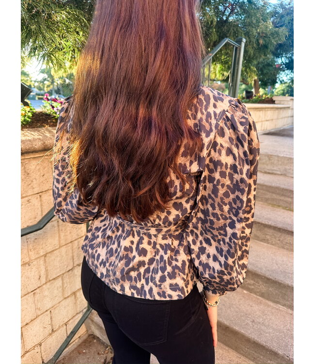 JULIE LEOPARD TOP