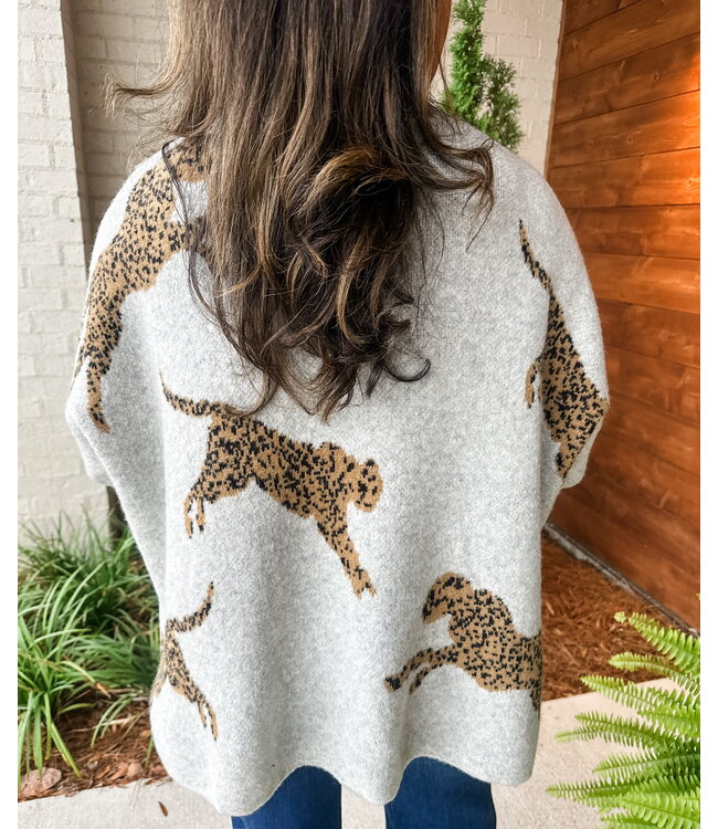OVERSIZE LEOPARD SWEATER
