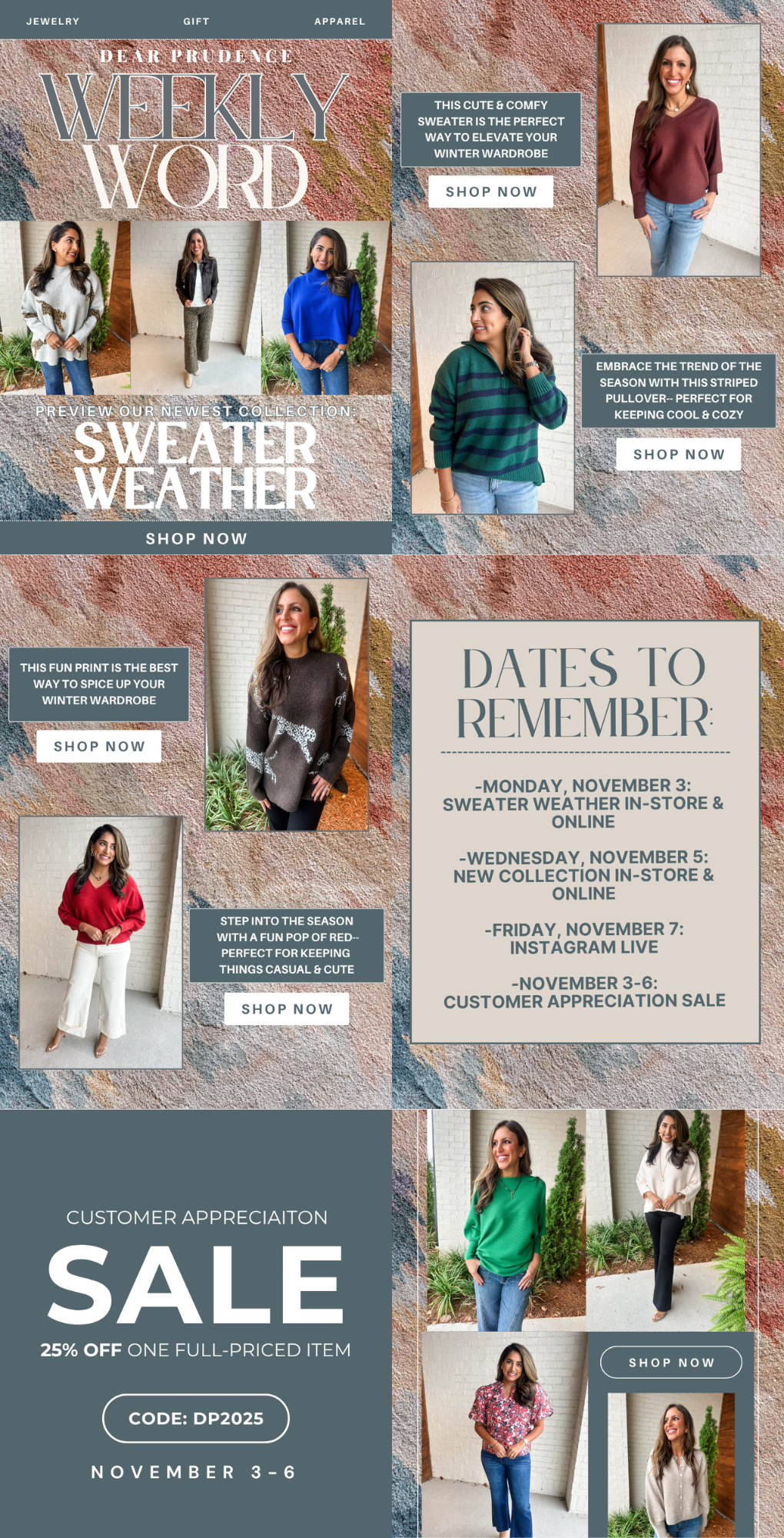 Weekly Word: SWEATER WEATHER