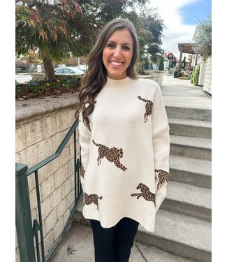 LIVELY CHEETAH SWEATER