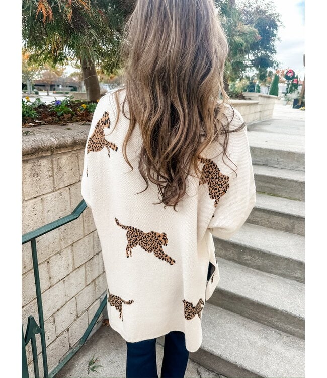 LIVELY CHEETAH SWEATER