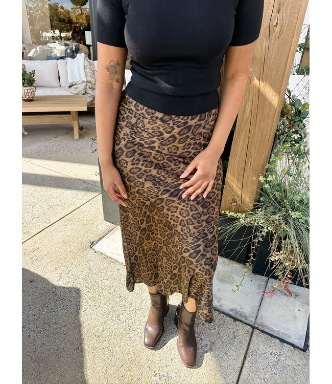 LEOPARD MAXI SKIRT
