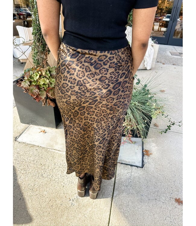LEOPARD MAXI SKIRT