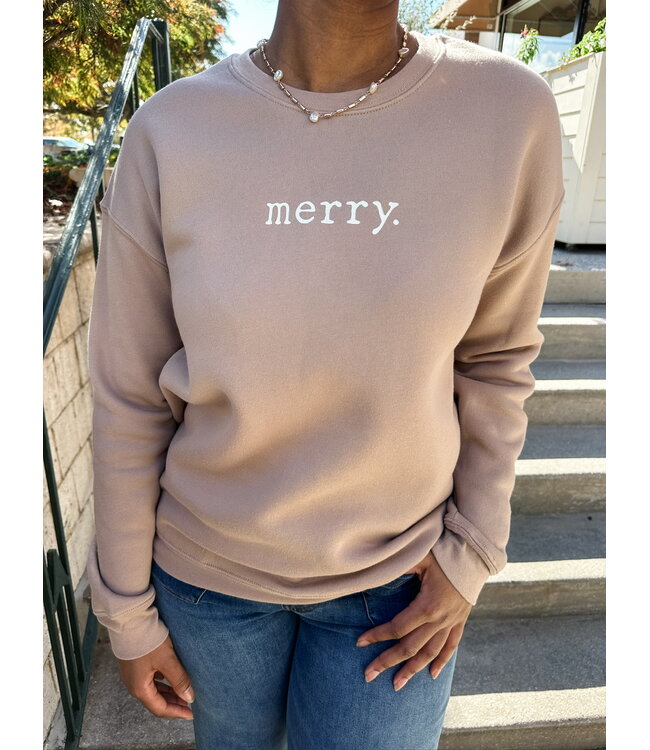 MERRY SIMPLE SWEATSHIRT