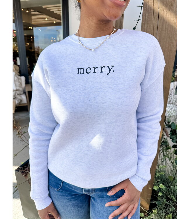 MERRY SIMPLE SWEATSHIRT