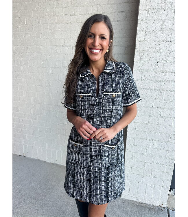 AUDREY TWEED DRESS