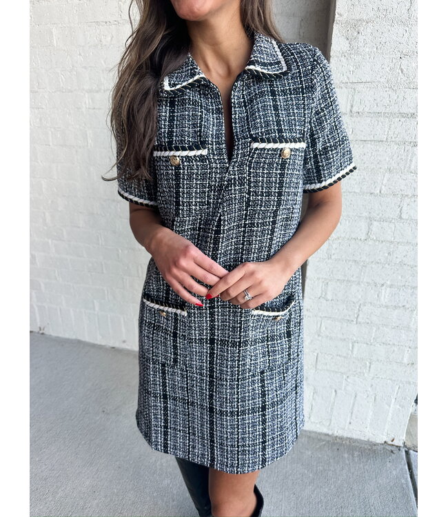 AUDREY TWEED DRESS