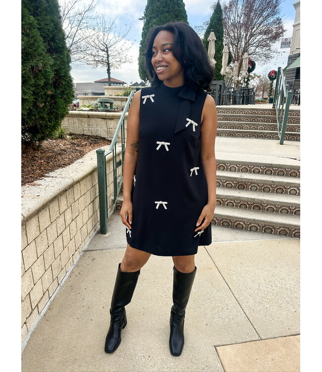 PAMELDA BOW DRESS