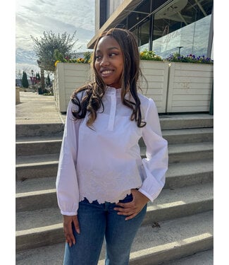 EMBROIDER SLEEVE BLOUSE