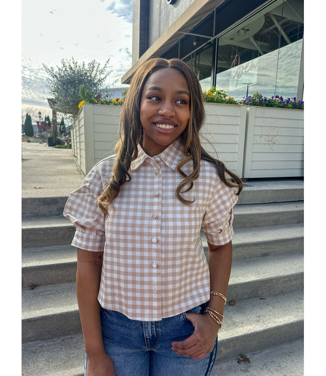 LIBBY GINGHAM BLOUSE