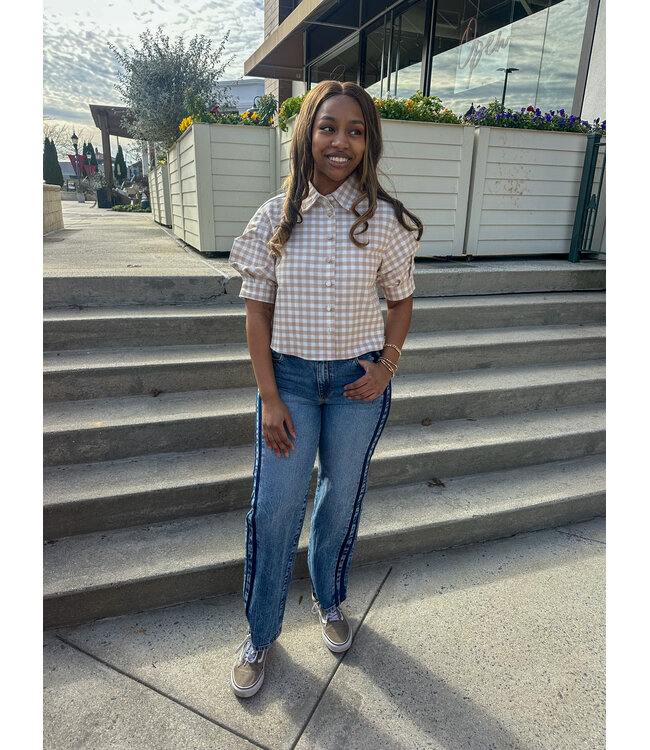 LIBBY GINGHAM BLOUSE