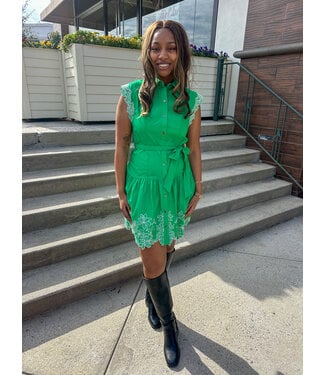 FLORAL EMBROIDER DRESS