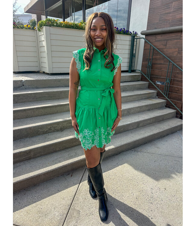 FLORAL EMBROIDER DRESS