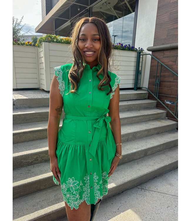 FLORAL EMBROIDER DRESS