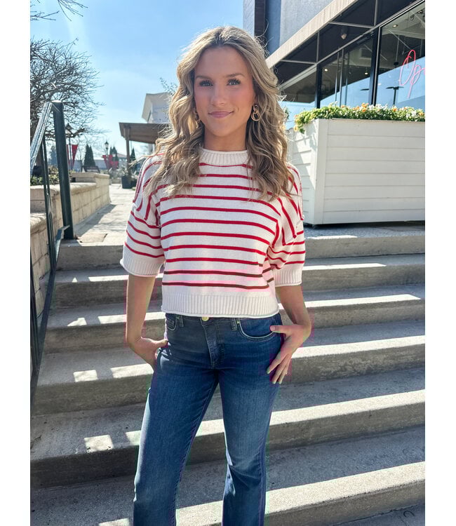 BOXY STRIPE SWEATER