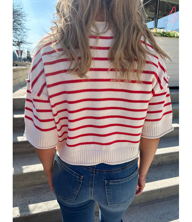 BOXY STRIPE SWEATER