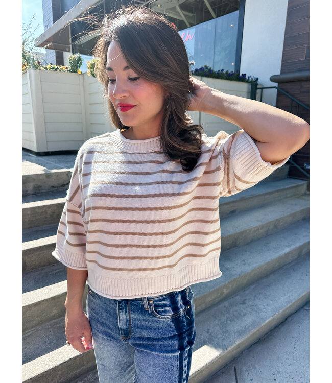 BOXY STRIPE SWEATER