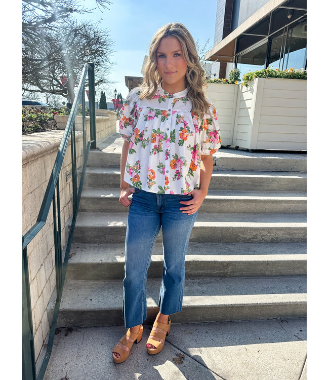 MEGAN FLORAL BLOUSE