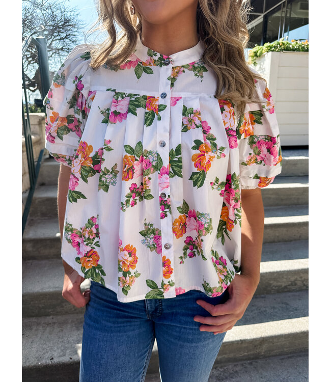 MEGAN FLORAL BLOUSE