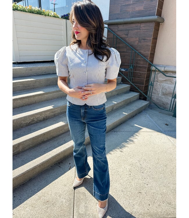 SKYLER STRIPE BLOUSE