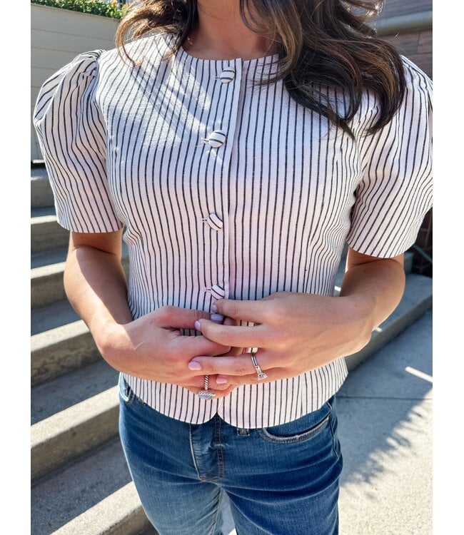 SKYLER STRIPE BLOUSE