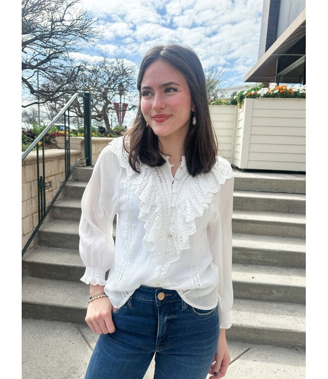 ELLE RUFFLE BLOUSE