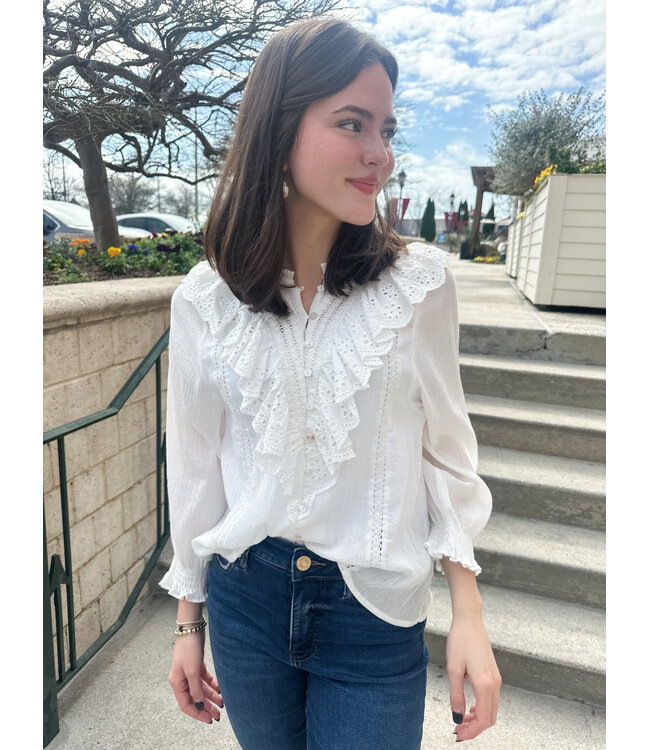 ELLE RUFFLE BLOUSE