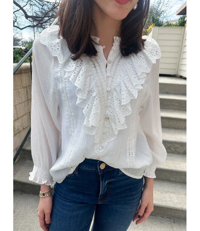 ELLE RUFFLE BLOUSE